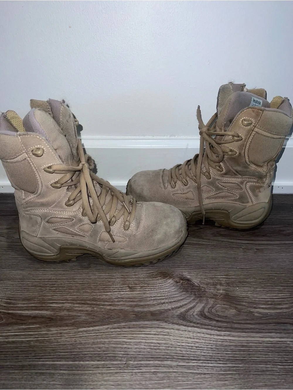 Tactical Men's Desert Tan steel toe High-Top Boots